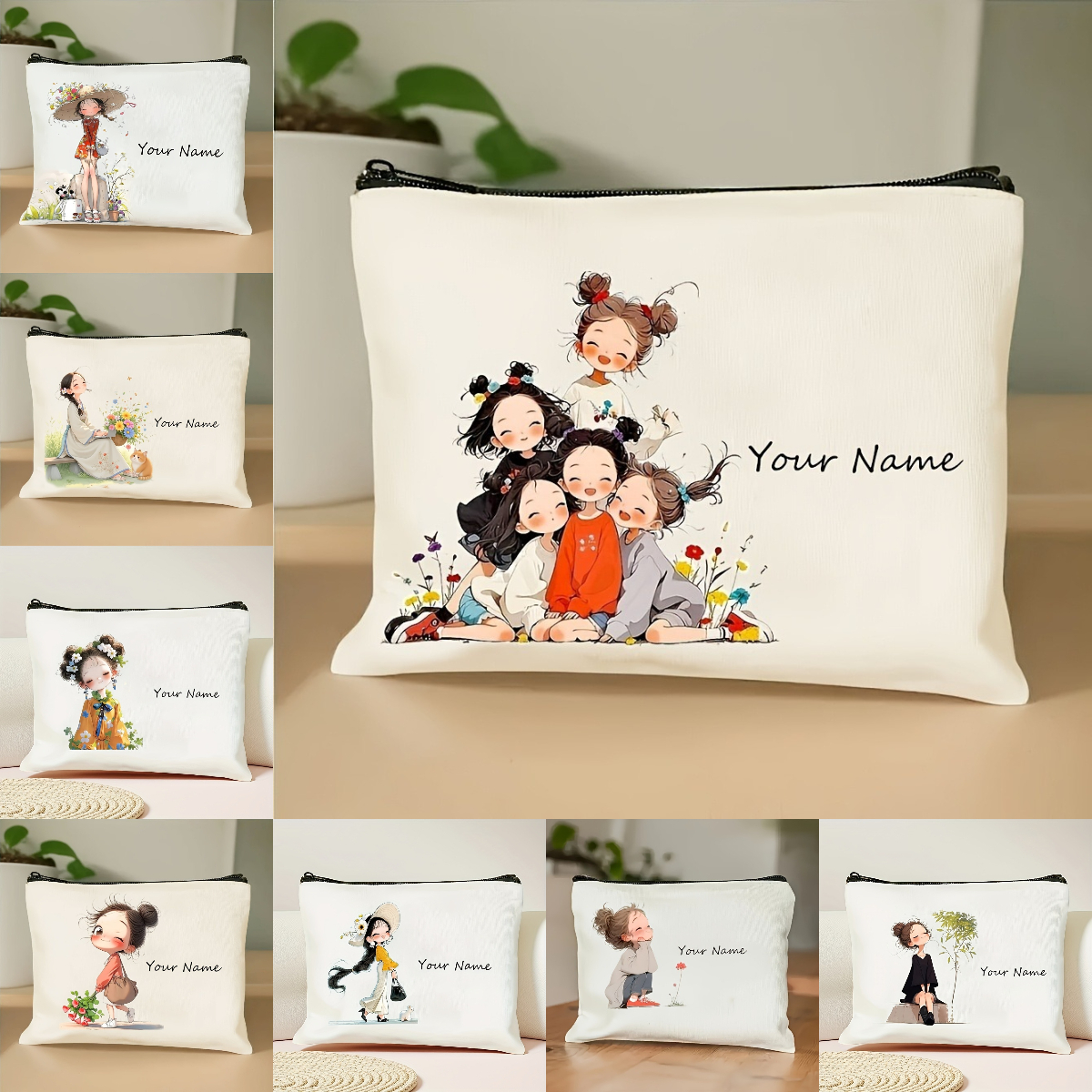 Beauty Makeup & D Anime Studio Vega Baja - Korean-Style Anime Girl Makeup Bag Custom
