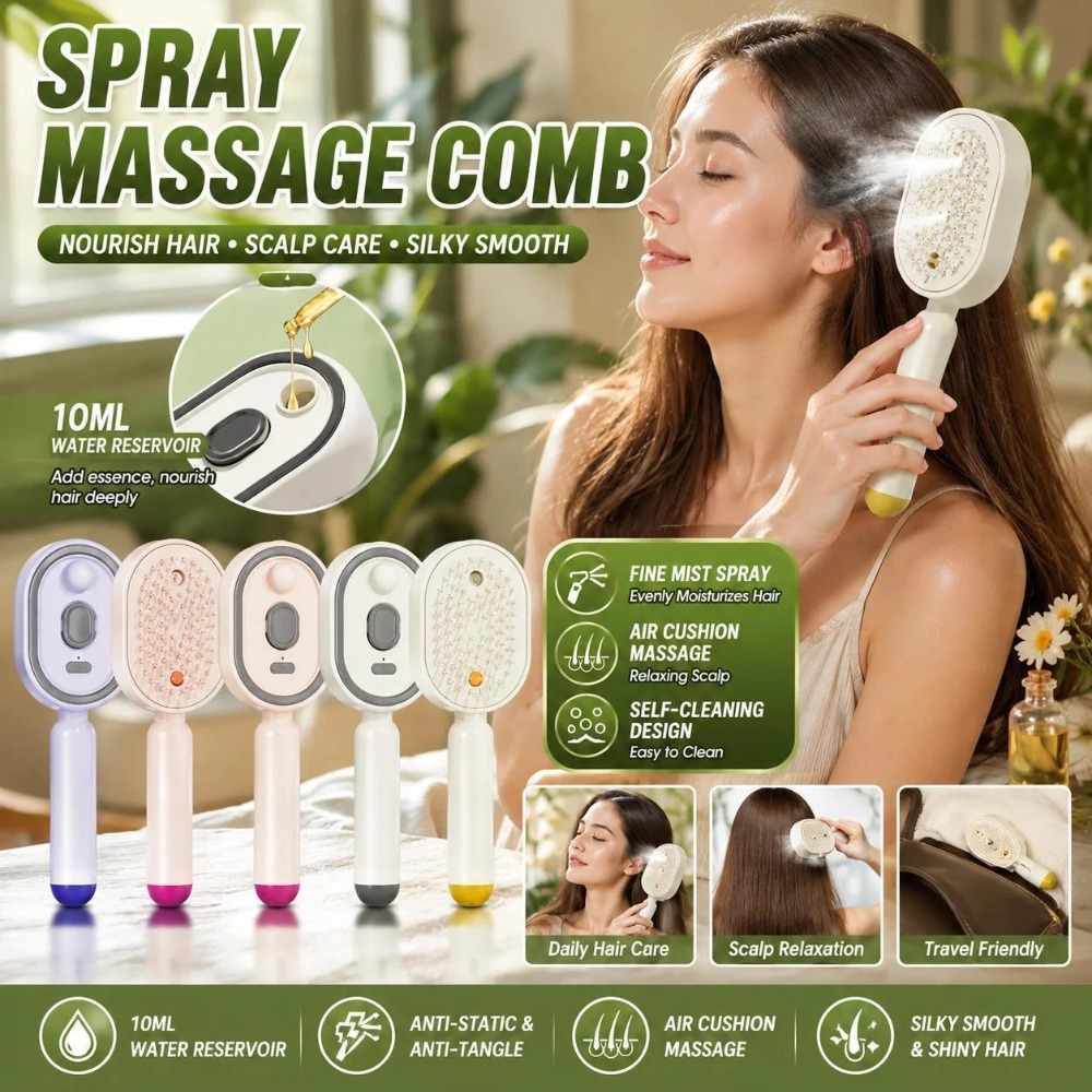 Hair Scalp Massager - Electric Spray Air Cushions Massage Comb