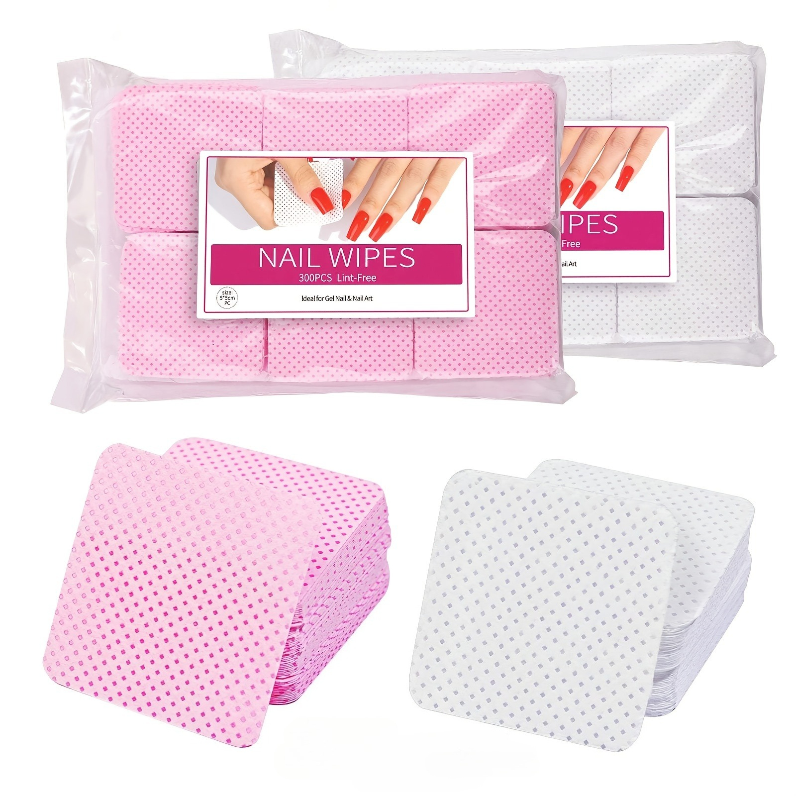 Beauty Makeup & D Anime Studio Vega Baja - 600pcs/2bag Hairless Nail Polish Makeup Remover