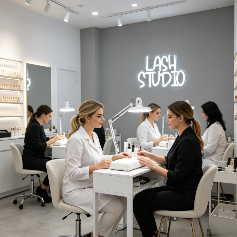 Lash Studio Neon Sign LED Vani - Beauty Makeup Studio reseña y precio