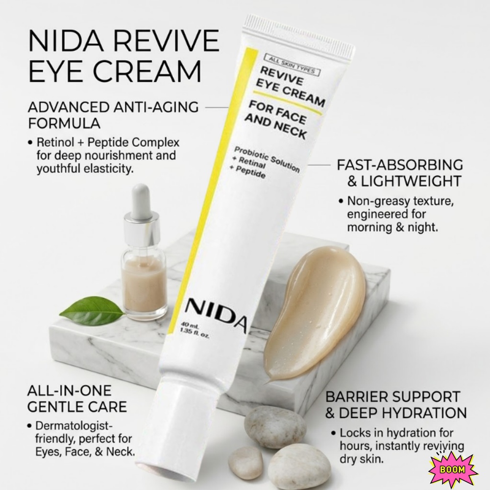NIDA Retinol Peptide Eye Cream - Beauty Glazed Makeup reseña y precio