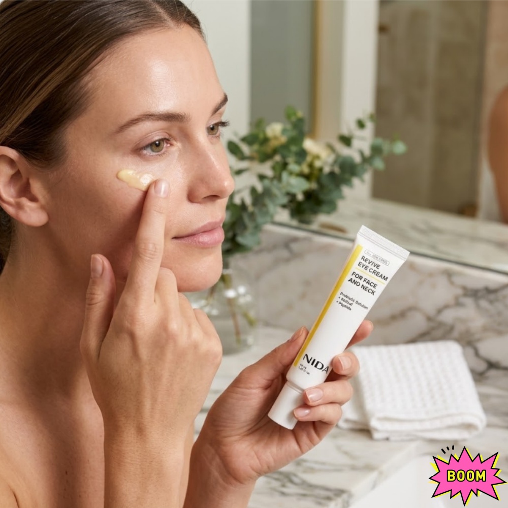 NIDA Retinol Peptide Eye Cream - Beauty Glazed Makeup reseña y precio