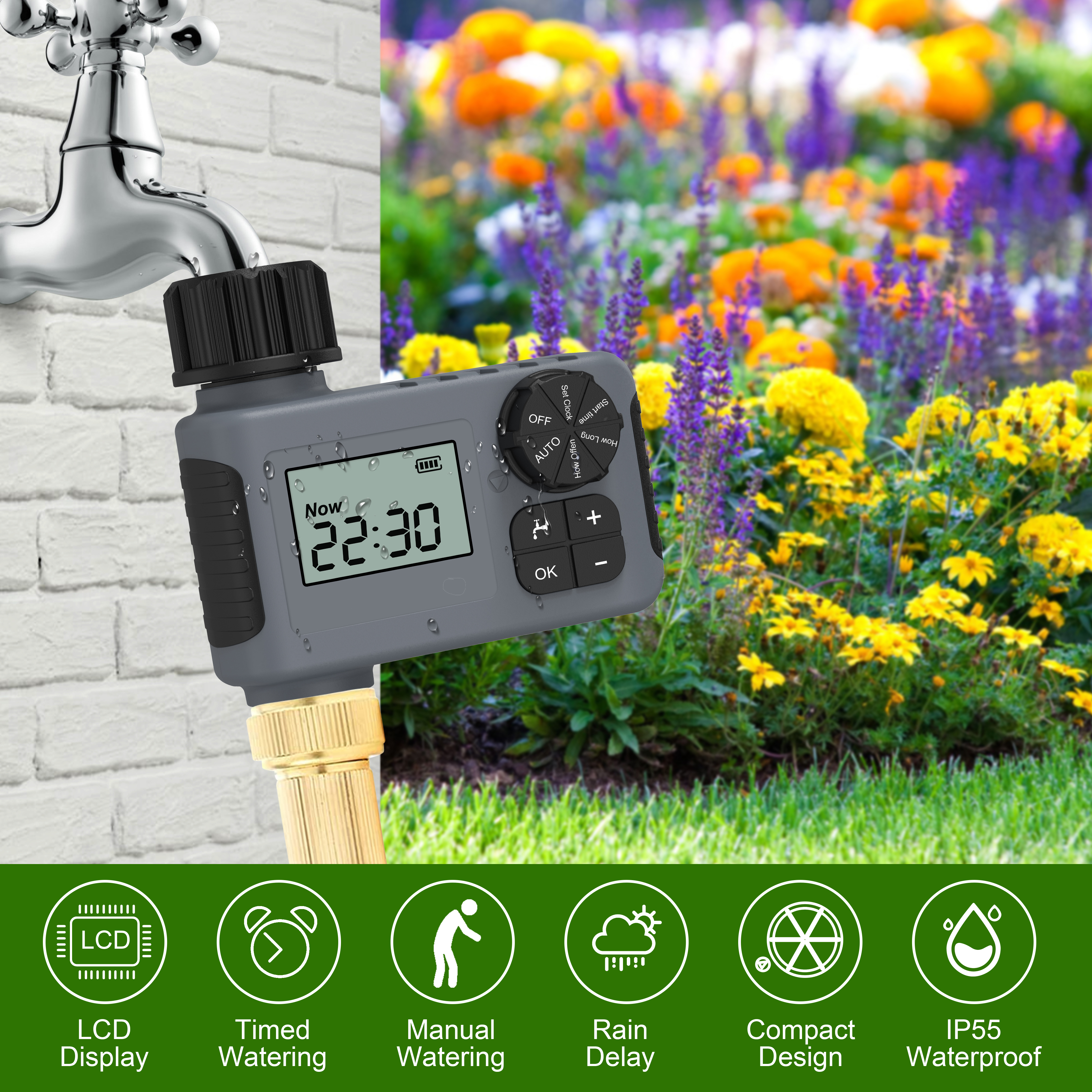 Automatic watering timer intel - Setting Spray reseña y precio