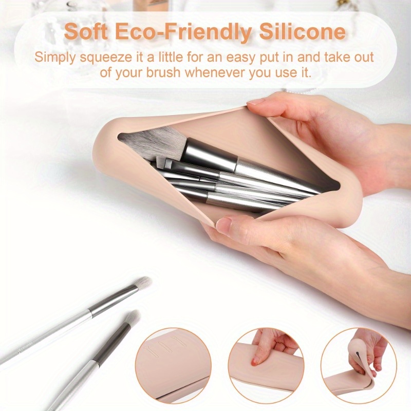 Travel Makeup Brush Holder,Sil - Beauty Makeup Face reseña y precio