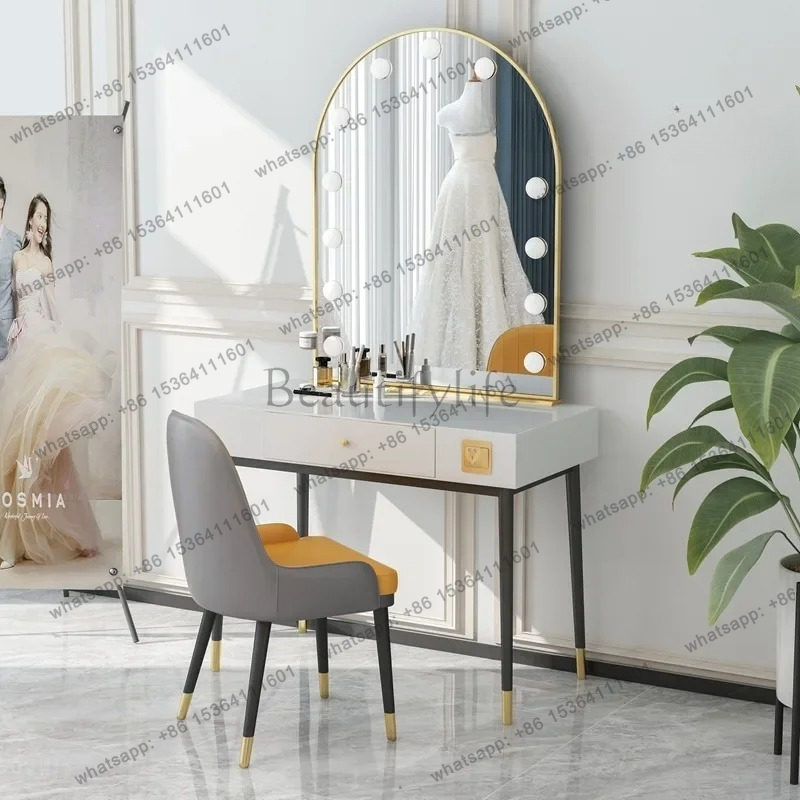 simple lamp mirror makeup tabl - Beauty Makeup Studio reseña y precio