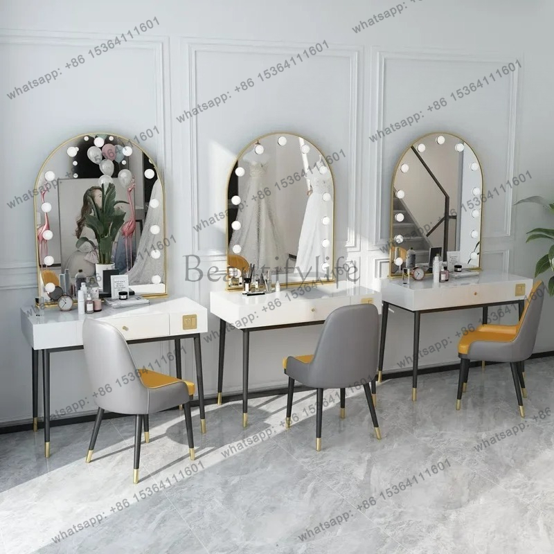 simple lamp mirror makeup tabl - Beauty Makeup Studio reseña y precio
