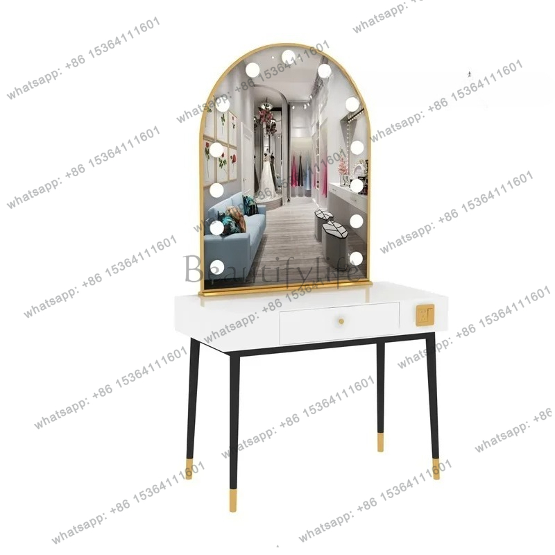 simple lamp mirror makeup tabl - Beauty Makeup Studio reseña y precio
