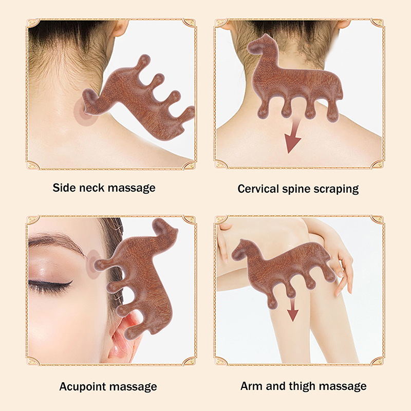 Zodiac Horse Year Wooden Sanda - Hair Scalp Massager reseña y precio
