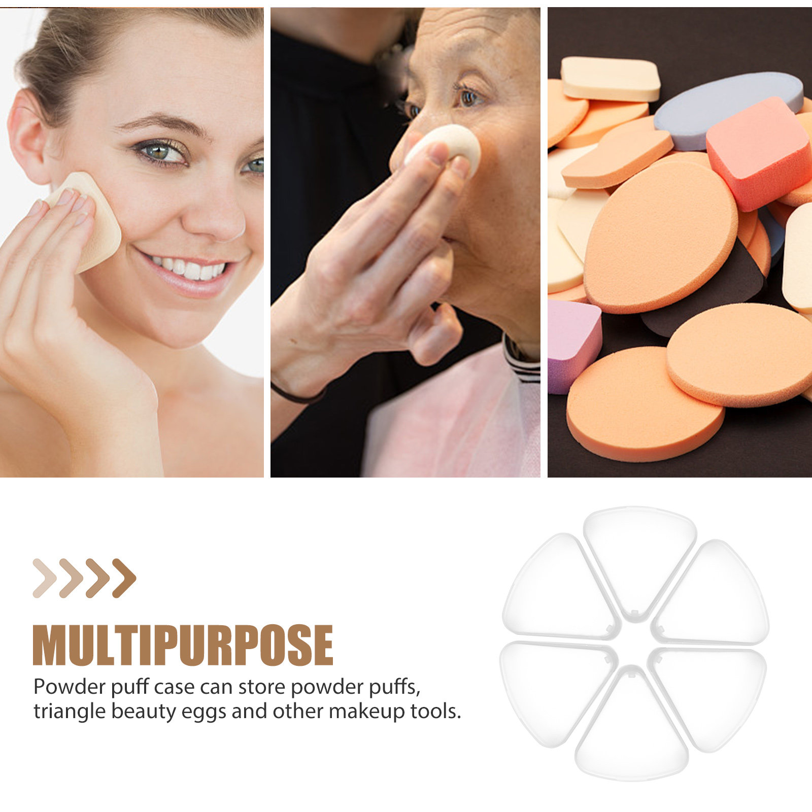 6Pcs Triangle Powder Puff Case - Beauty Makeup & D Anime Studio Vega Baja reseña y precio