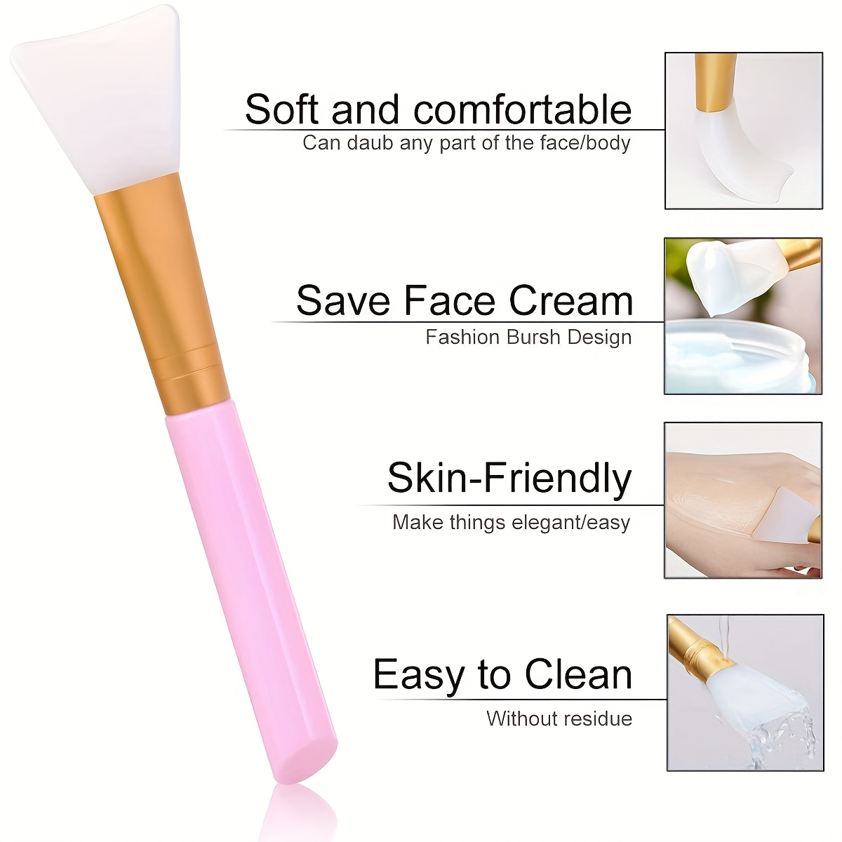[Soft Silicone Mask Brushes] 5 - Beauty Makeup Face reseña y precio