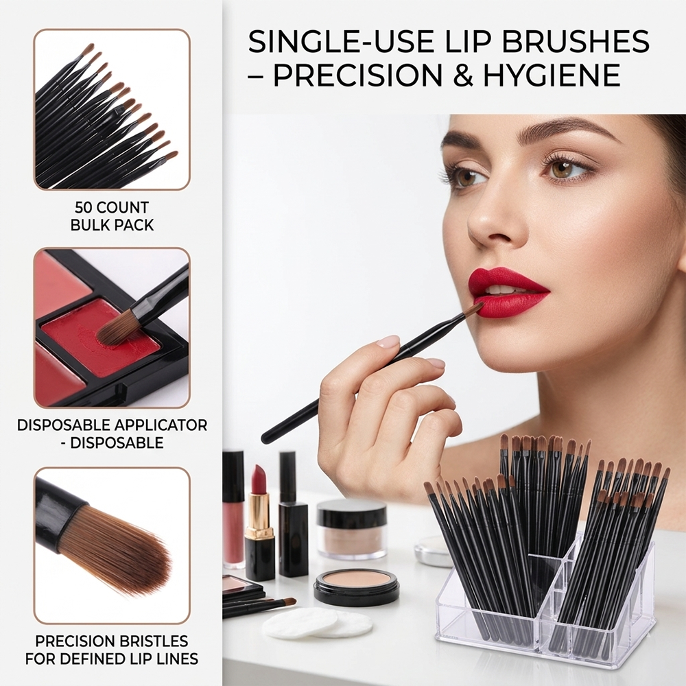 50/100pcs Disposable Lip Brush - Beauty Makeup & D Anime Studio Vega Baja reseña y precio