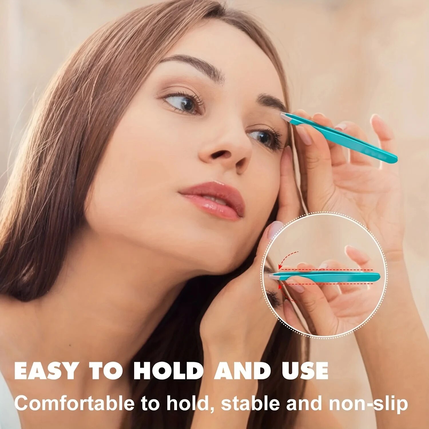 Colorful Eyebrow Tweezer Hair  - Beauty Hair Makeup reseña y precio