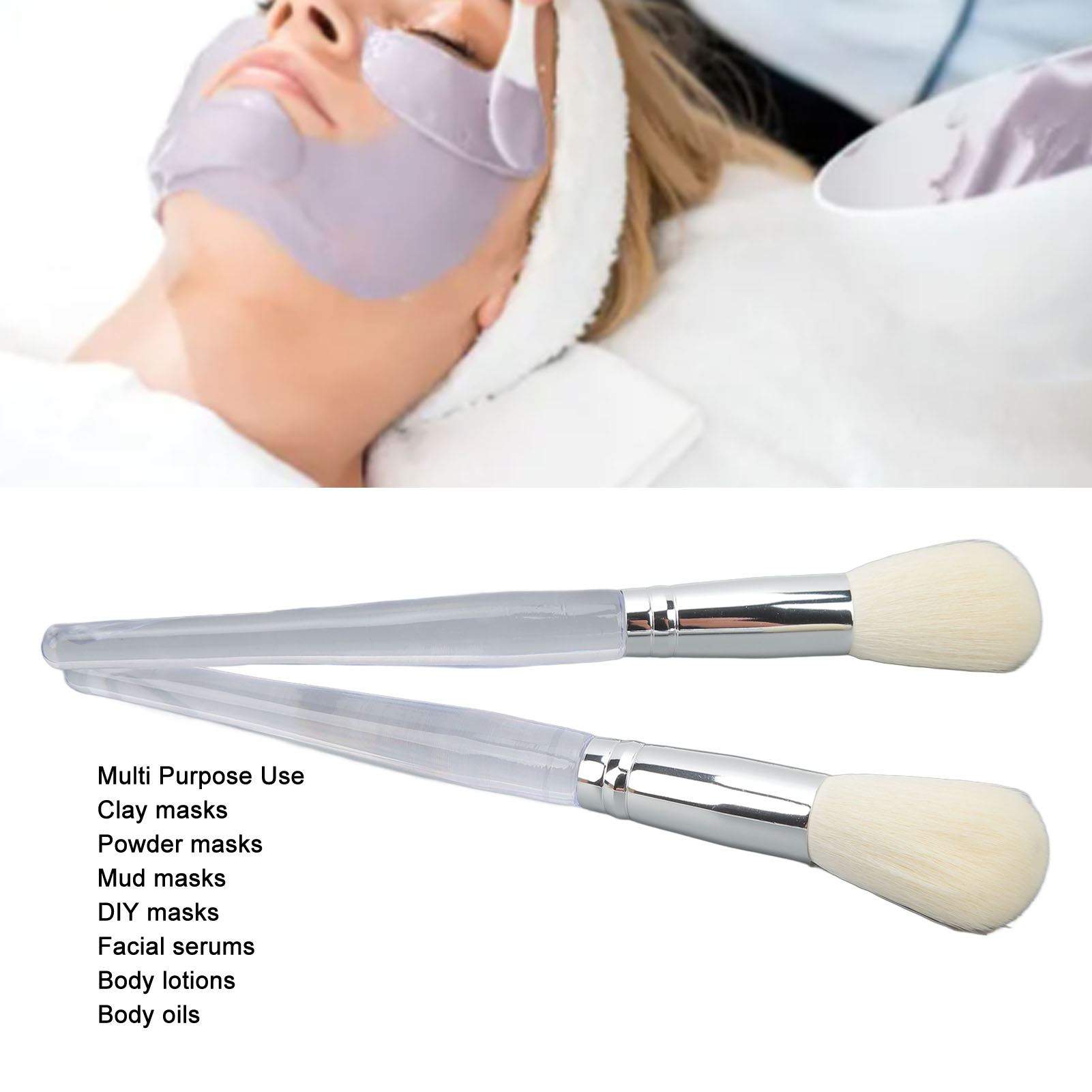 2 Pack Face Mask Brush Applica - Beauty Hair Makeup reseña y precio