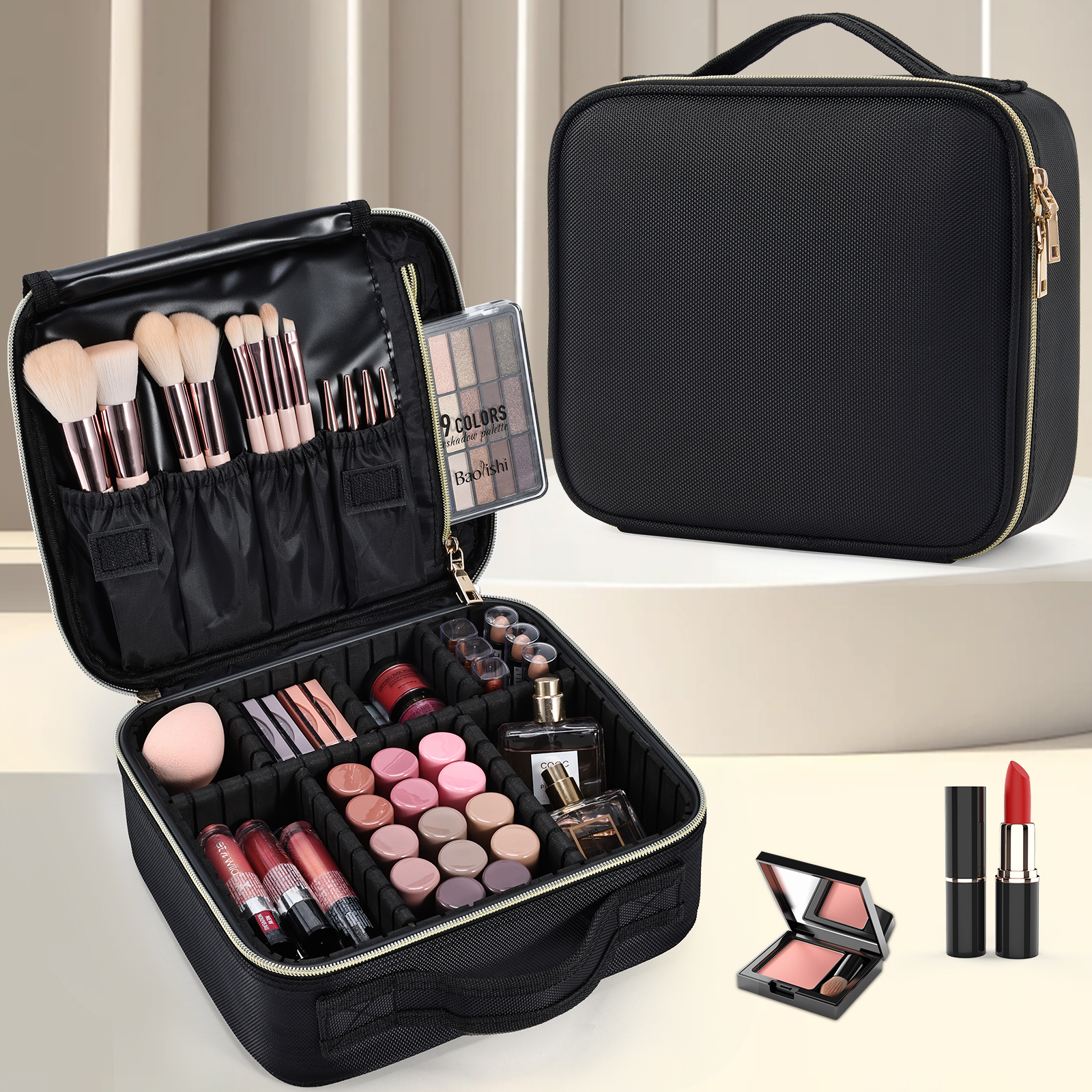 Cosmetic Case Makeup Bag Vanit - Beauty Makeup & D Anime Studio Vega Baja reseña y precio