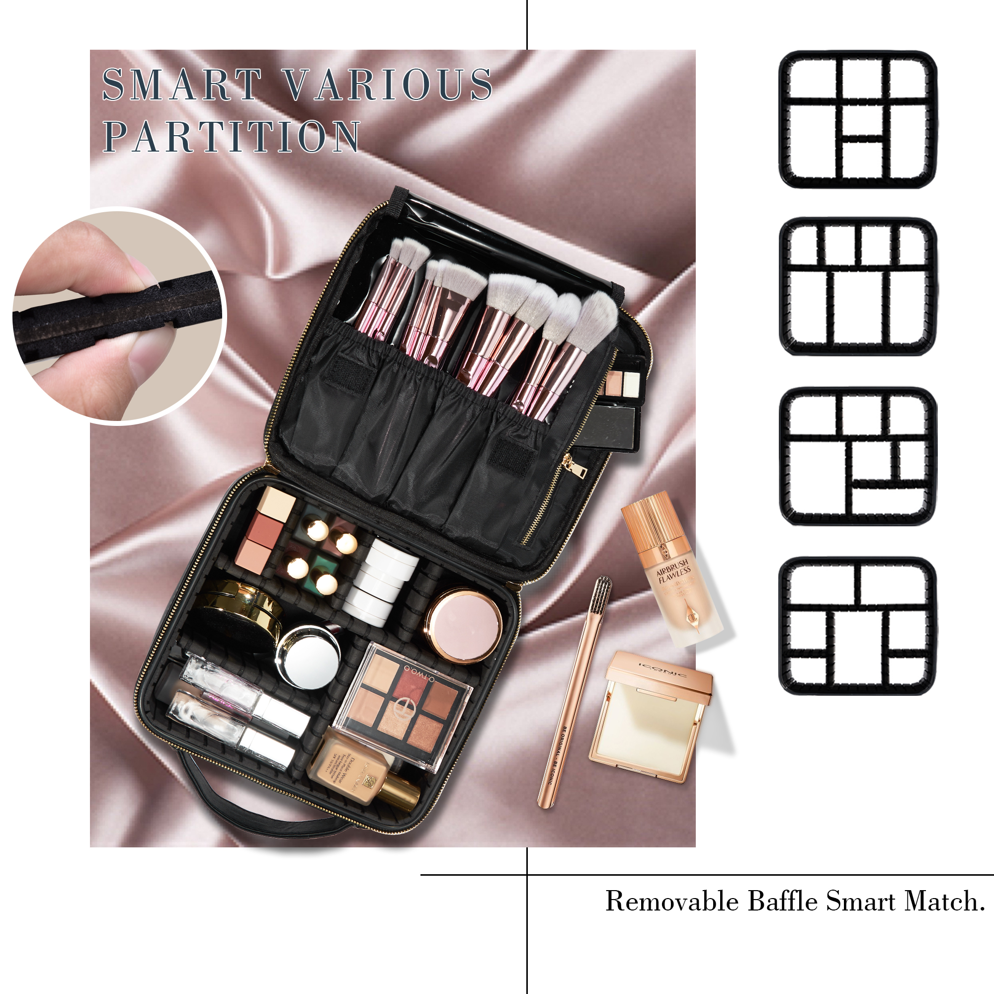 Cosmetic Case Makeup Bag Vanit - Beauty Makeup & D Anime Studio Vega Baja reseña y precio