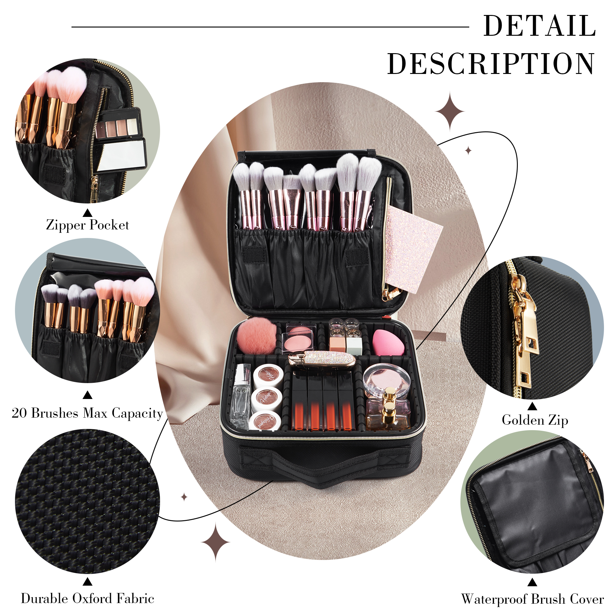 Cosmetic Case Makeup Bag Vanit - Beauty Makeup & D Anime Studio Vega Baja reseña y precio