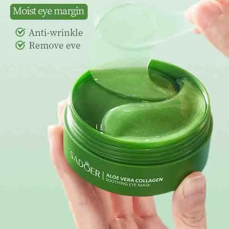 60pcs Aloe Vera Collagen Eye M - Collagen Eye Patch reseña y precio