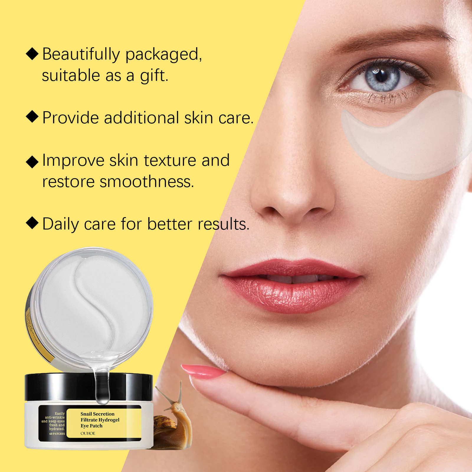 Firming Eye Patches Snail W-ri - Collagen Eye Patch reseña y precio