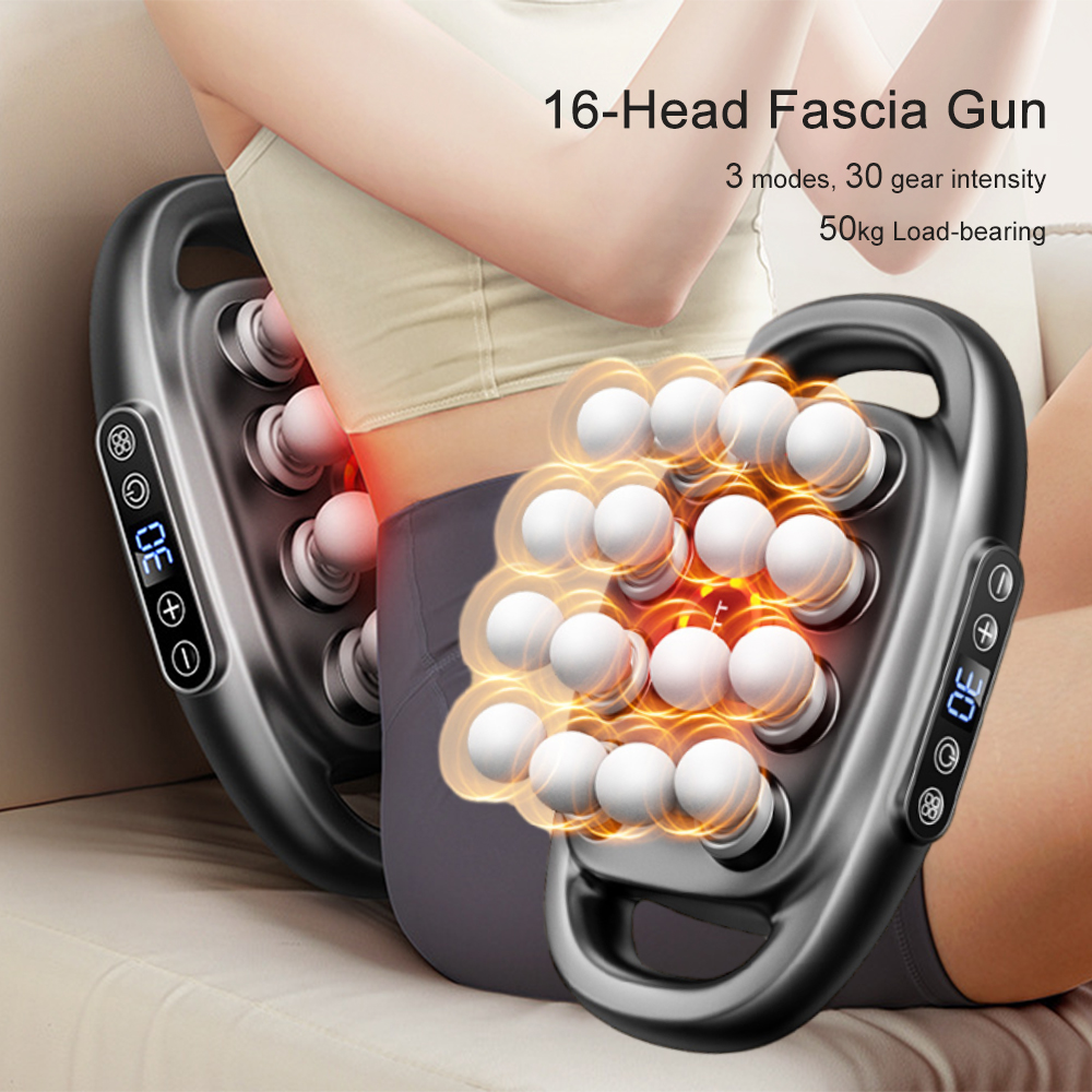 16-Head Fascia Gun High-Freque - Hair Scalp Massager reseña y precio