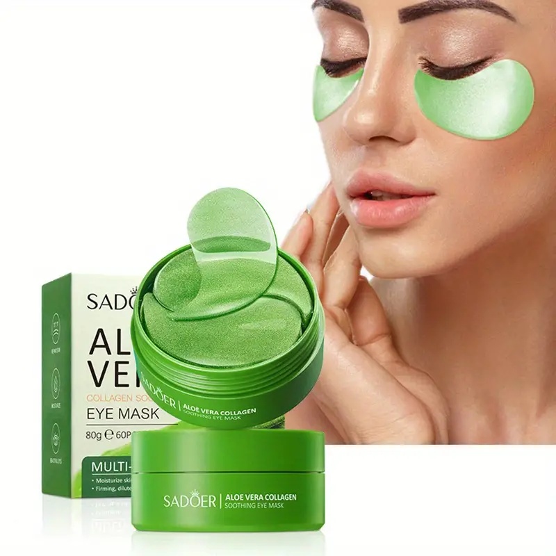 60 Pieces of Aloe Vera Collage - Collagen Eye Patch reseña y precio