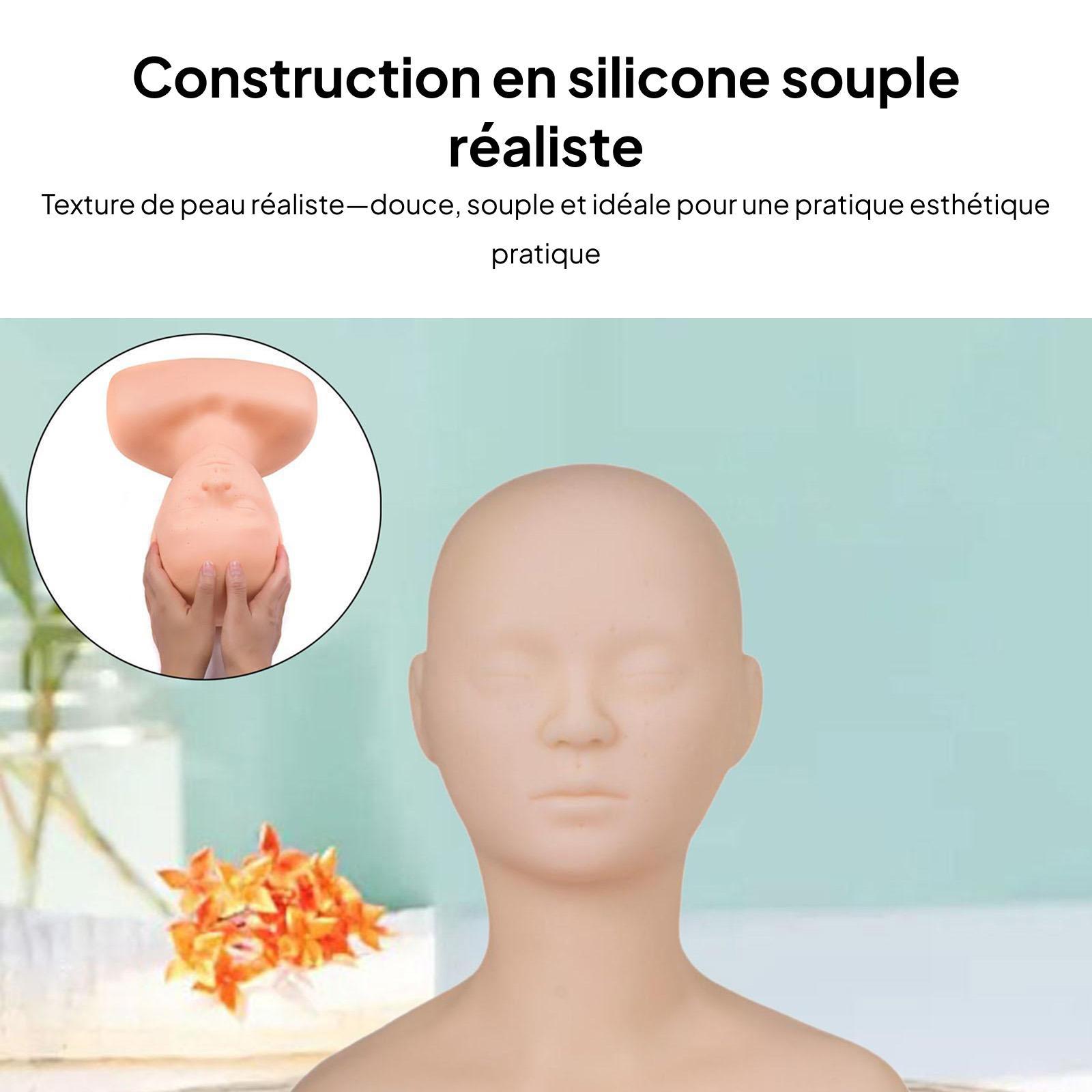 Training Mannequin Head Makeup - Hair Scalp Massager reseña y precio