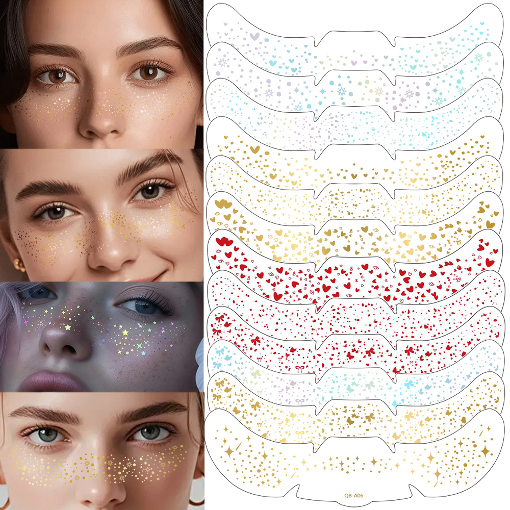 6 Pcs/set Fake Freckle Sticker - Beauty Glazed Makeup reseña y precio