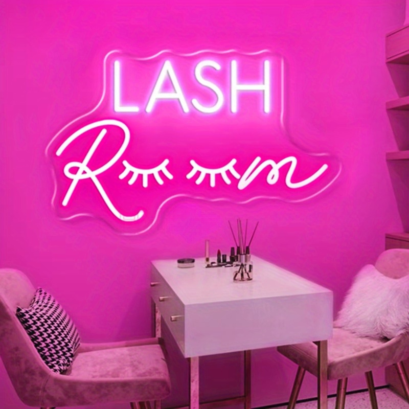 LASH Room Neon Sign LED Wall A - Beauty Makeup Studio reseña y precio