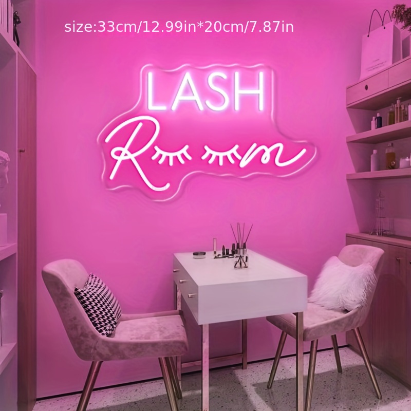 LASH Room Neon Sign LED Wall A - Beauty Makeup Studio reseña y precio