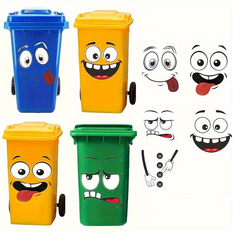 4pcs cartoon face self-adhesiv - Beauty Glazed Makeup reseña y precio