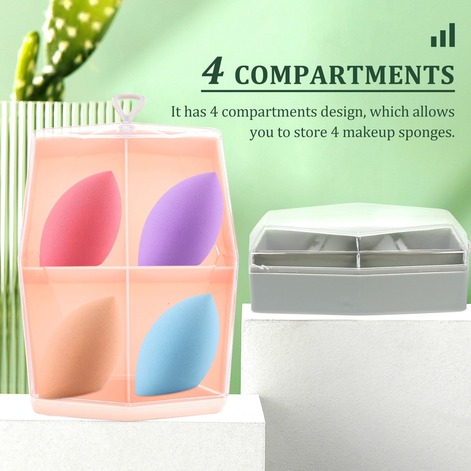 2Pcs Storage Case ABS Makeup S - Beauty Makeup & D Anime Studio Vega Baja reseña y precio