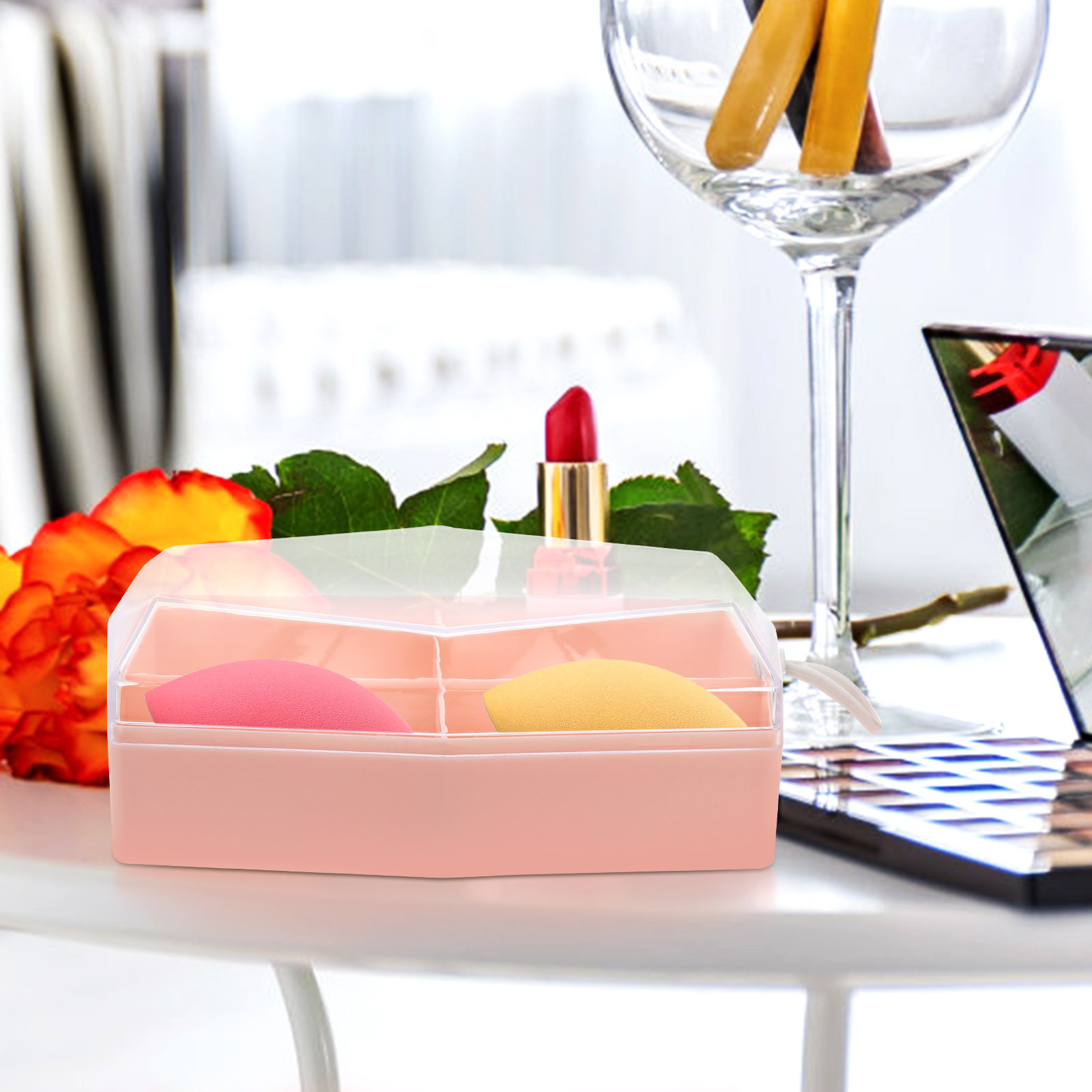 2Pcs Storage Case ABS Makeup S - Beauty Makeup & D Anime Studio Vega Baja reseña y precio